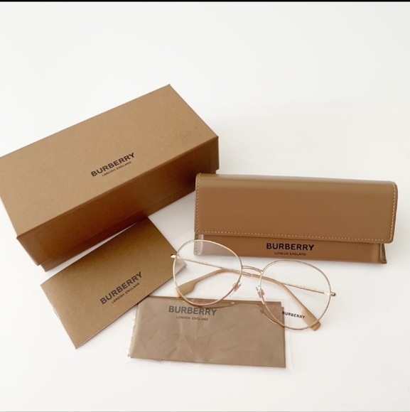BURBERRY CLEAR LENSE GLASSES NEW WITH CASE FULL INCLUSION - Picture 11 of 12